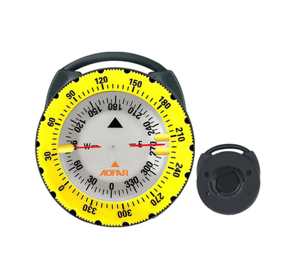 AOFAR Dive Compass AF-Q60C Waterproof Durable Compact. Compass with Hose clamp Design for Sailing Diving