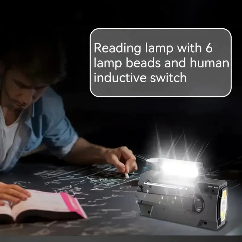 Emergency Crank Weather Radio with Flashlight & Charger