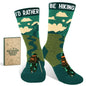VICRAZY Hiking Socks for Men Women - Funny Hiking Socks - Cool Gifts for Hikers - Hiking Accessories Socks for Hikers Stocking Stuffers for Men Women