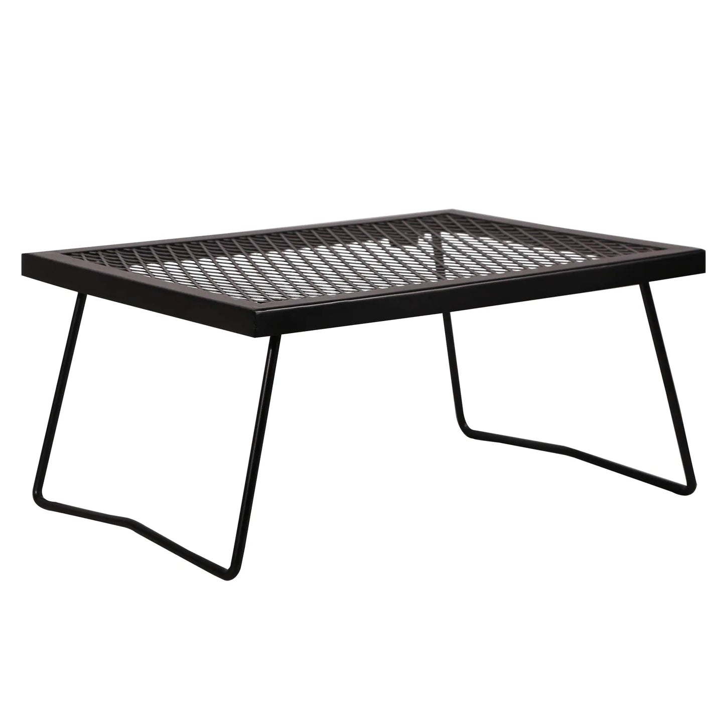 REDCAMP Folding Campfire Grill Heavy Duty Steel Grate Portable Camp Fire Cooking Racks for Over Fire Pit