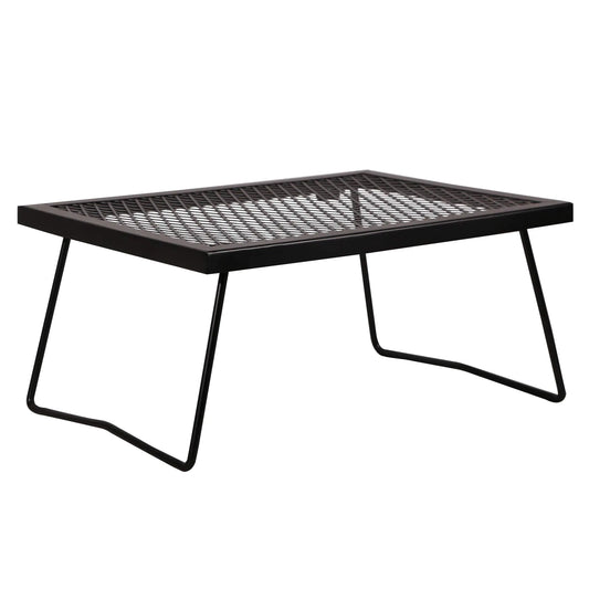 REDCAMP Folding Campfire Grill Heavy Duty Steel Grate Portable Camp Fire Cooking Racks for Over Fire Pit