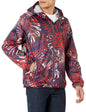 Tommy Hilfiger Mens Lightweight Active Water Resistant Hooded Rain Jacket Apple Red Medium