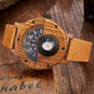 Multifunctional Wooden Watch with Compass Feature