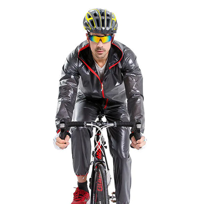 Outdoor Waterproof Rain Jacket and Pants Set for Cycling