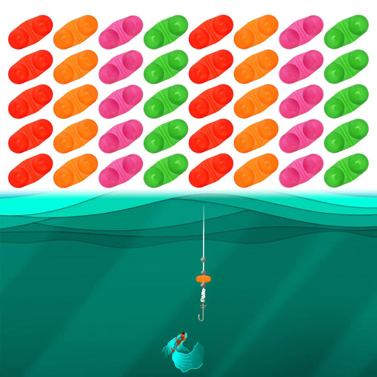 PESSILIN 40Pcs Catfish Rattle Bells Fishing Double Rattle Bell Fishing Attractor Catfish Rattles for Fishing Fishing Alarm Tools