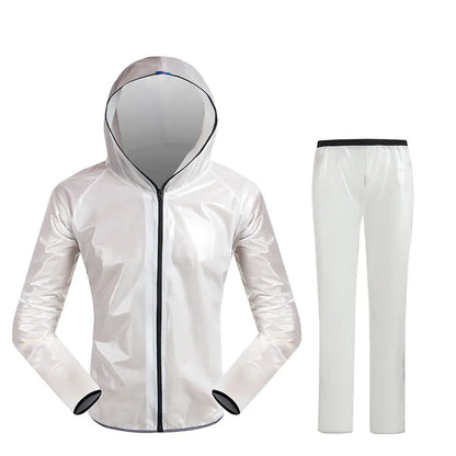 Outdoor Waterproof Rain Jacket and Pants Set for Cycling