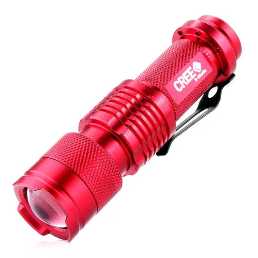 Dimmable Mini Spotlight Flashlight with Zoom Feature