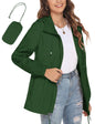 Avoogue Rain Jacket Quick Dry Waterproof Hood Lightweight Raincoat Outdoor Windbreaker Dark Green 3xl