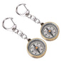Keychain Compass Pack of 2 Vintage Style Zinc Alloy Pocket Compass Navigation Tool for Outdoor Camping Hiking