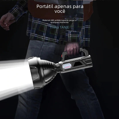 USB Rechargeable LED Spotlight Flashlight for Outdoor Use