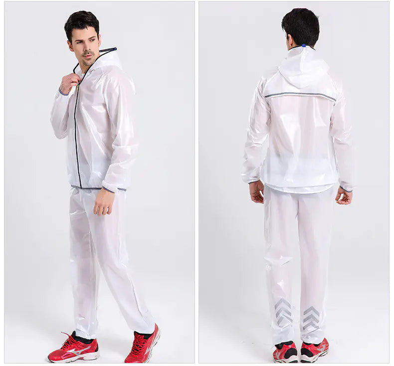Outdoor Waterproof Rain Jacket and Pants Set for Cycling