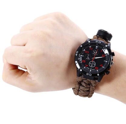 Multi-Function Compass Woven Watch