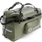 Earth Pak Waterproof Duffel Bag - Large Dry Bag 1680D TPU Waterproof Bags - Heavy Duty Camping Bag - Waterproof Duffle Bag 8x8 Popout Pocket- Boat Bag- Marine Dry Bags for Kayaking (Forest Green160L)