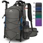 BKNOOU 40L Lightweight Hiking Backpack Packable Camping Backpack Waterproof Hiking Daypack Men Women Foldable Travel Daypack