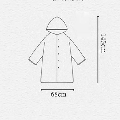 Women's Waterproof Transparent Polka Dot Rain Jacket