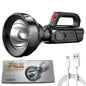 USB Rechargeable LED Spotlight Flashlight for Outdoor Use
