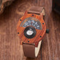 Multifunctional Wooden Watch with Compass Feature