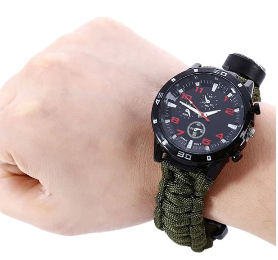 Multi-Function Compass Woven Watch