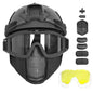 ULTAC Airsoft Helmet with Full Face Protection Tactical Airsoft Mask Compatible with Goggles & Accessories Ideal for Paintball & Outdoor Games