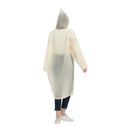 Women's Waterproof Transparent Polka Dot Rain Jacket