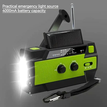 Emergency Crank Weather Radio with Flashlight & Charger
