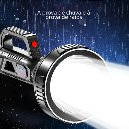 USB Rechargeable LED Spotlight Flashlight for Outdoor Use