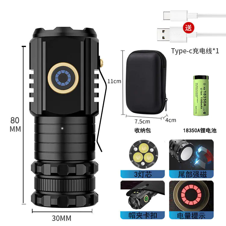 Rechargeable Mini LED Flashlight for Outdoor Use