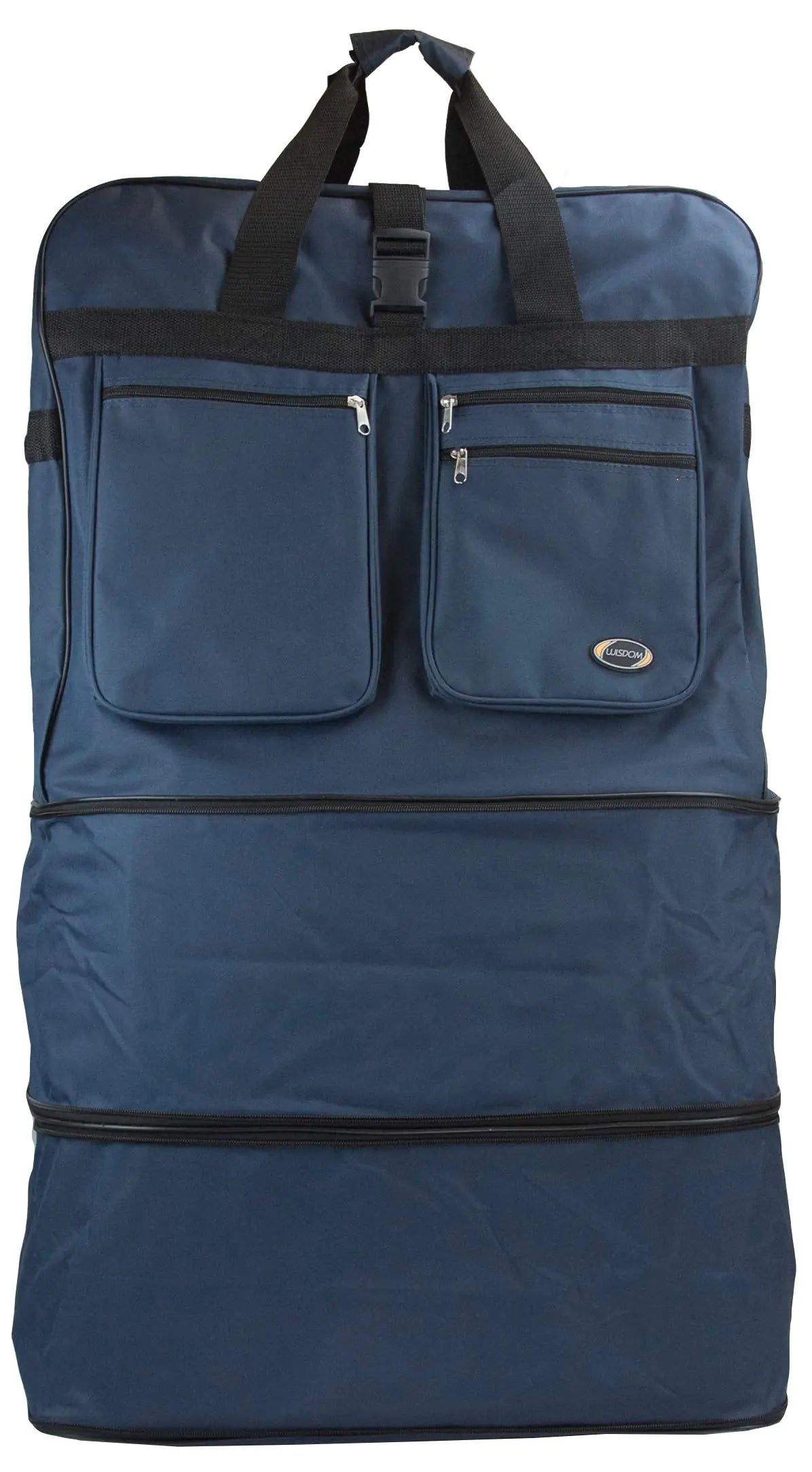 New York XPress 30" 36" 40" Rolling Wheeled Duffel Bag Spinner Luggage Expandable (Navy 40")
