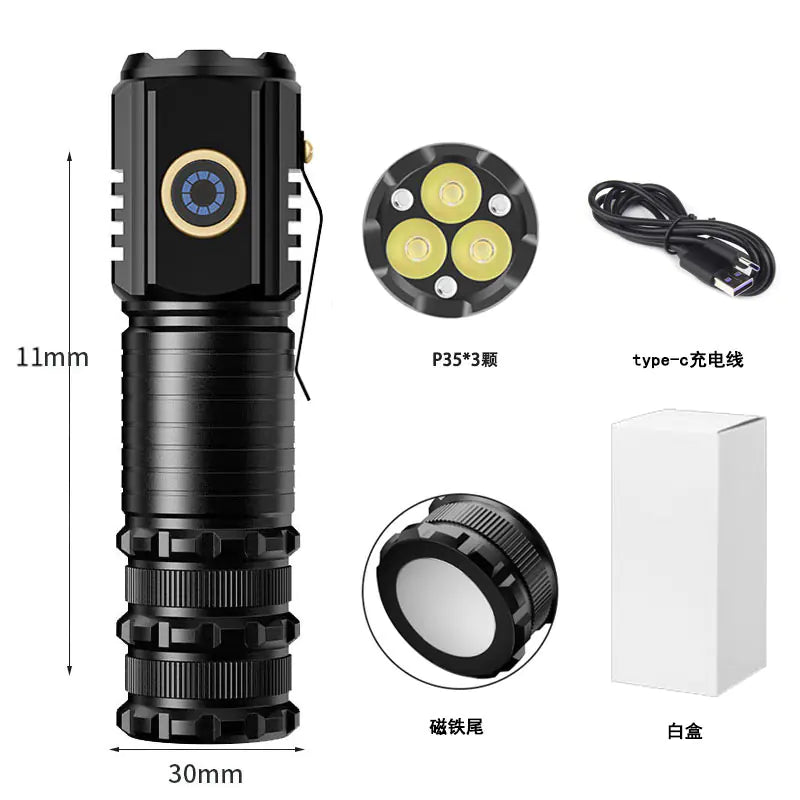 Rechargeable Mini LED Flashlight for Outdoor Use