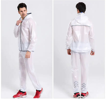 Outdoor Waterproof Rain Jacket and Pants Set for Cycling