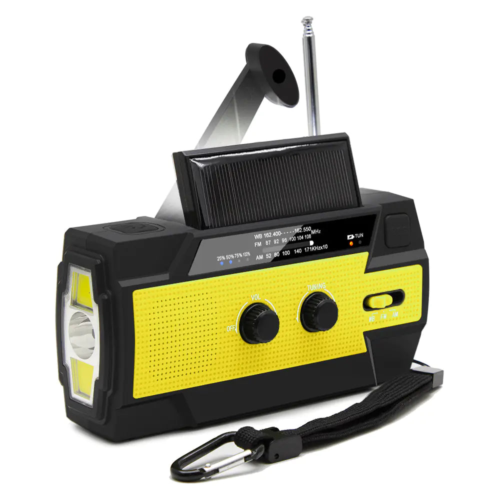 Emergency Crank Weather Radio with Flashlight & Charger