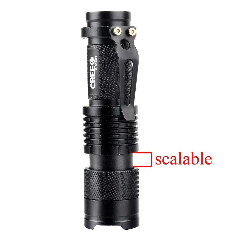 Dimmable Mini Spotlight Flashlight with Zoom Feature